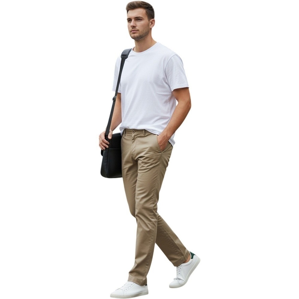 Hudson Classic Straight Chino Pants Khaki 32x30 NWOT Mens‎ $195